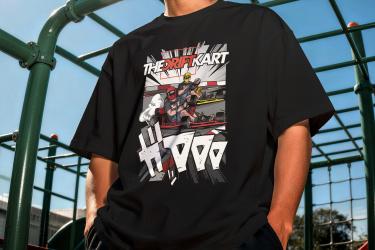 drift kart tshirt go kart cool shirt guys driving 
