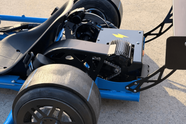 electric drift kart close up 